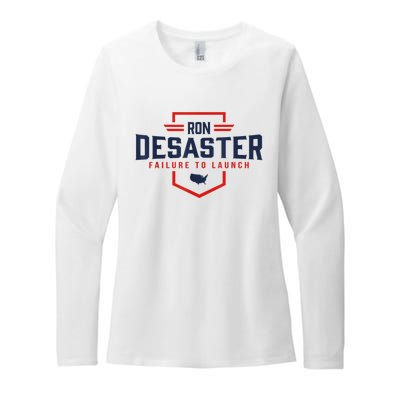 Ron DeSaster Failure To Launch Ron DeSantis For President 2024 Womens CVC Long Sleeve Shirt