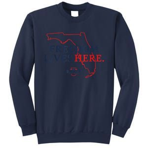 Ron DeSantis Freedom Lives Here Don't Tread On Florida 2022 Sweatshirt