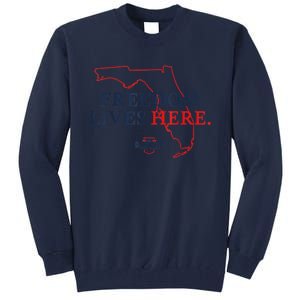 Ron DeSantis Freedom Lives Here Don't Tread On Florida 2022 Tall Sweatshirt