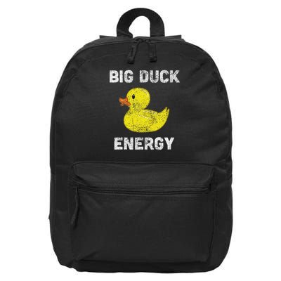 Rubber Ducky, Funny Meme, Big Duck Energy 16 in Basic Backpack