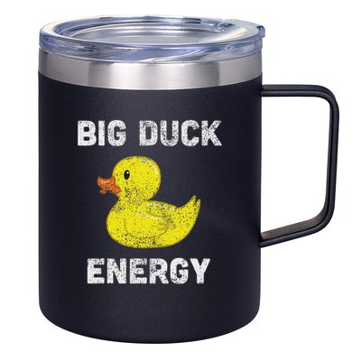 Rubber Ducky, Funny Meme, Big Duck Energy 12oz Stainless Steel Coffee Mug