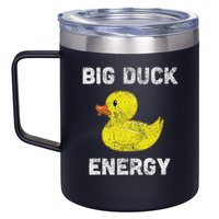 Rubber Ducky, Funny Meme, Big Duck Energy 12oz Stainless Steel Coffee Mug