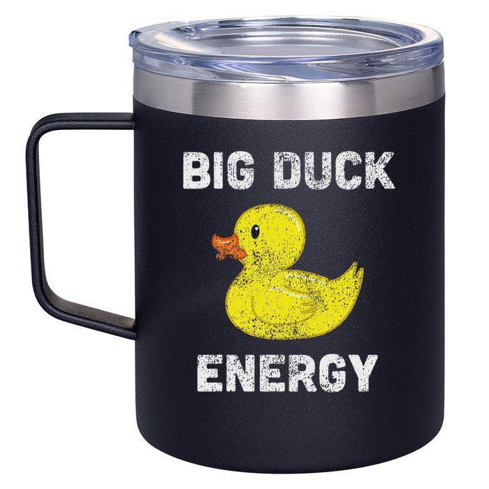Rubber Ducky, Funny Meme, Big Duck Energy 12oz Stainless Steel Coffee Mug