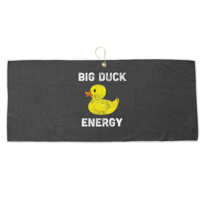 Rubber Ducky, Funny Meme, Big Duck Energy Large Microfiber Waffle Golf Towel