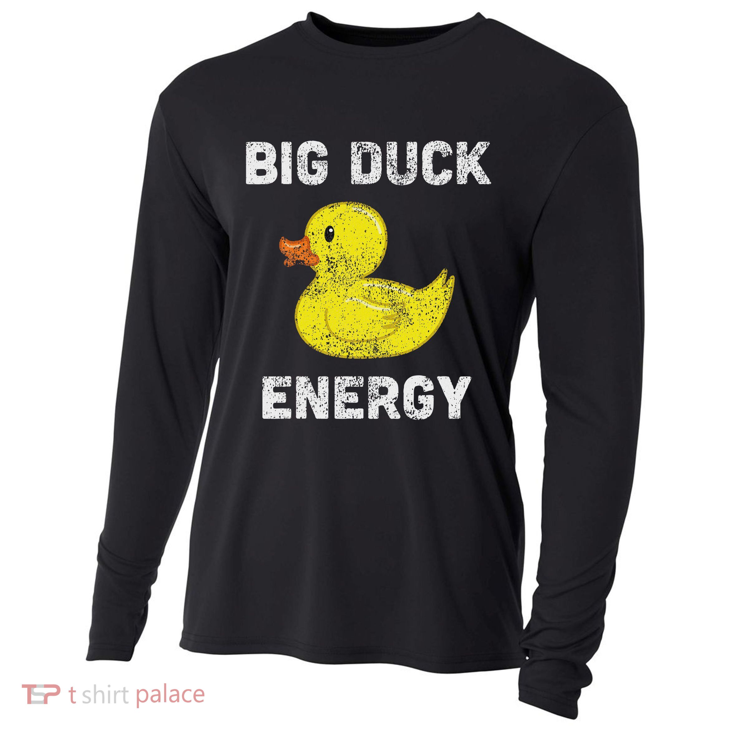 Rubber Ducky, Funny Meme, Big Duck Energy Cooling Performance Long Sleeve Crew