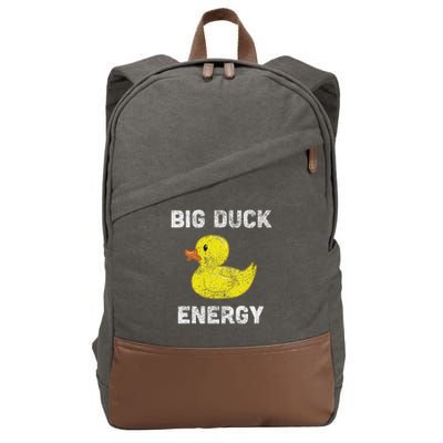 Rubber Ducky, Funny Meme, Big Duck Energy Cotton Canvas Backpack