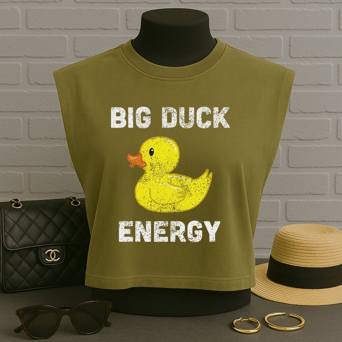 Rubber Ducky, Funny Meme, Big Duck Energy Garment-Dyed Women's Muscle Tee