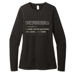 Russian Dedushka Funny Definition Grandpa Gift Womens CVC Long Sleeve Shirt