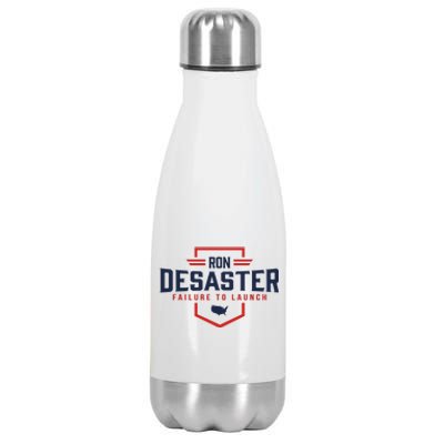 Ron DeSaster Failure To Launch Ron DeSantis For President 2024 Stainless Steel Insulated Water Bottle