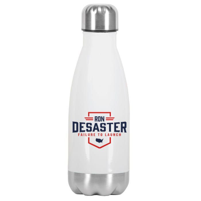 Ron DeSaster Failure To Launch Ron DeSantis For President 2024 Stainless Steel Insulated Water Bottle