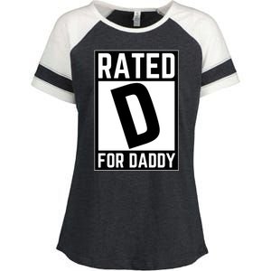 Rated D For Daddy Enza Ladies Jersey Colorblock Tee