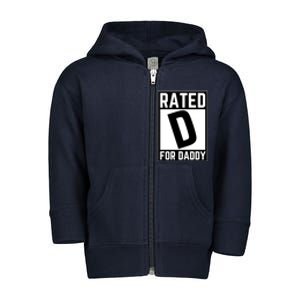 Rated D For Daddy Toddler Zip Fleece Hoodie