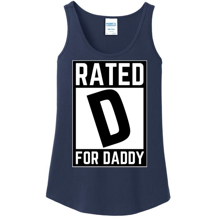 Rated D For Daddy Ladies Essential Tank