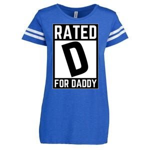 Rated D For Daddy Enza Ladies Jersey Football T-Shirt