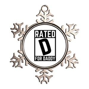 Rated D For Daddy Metallic Star Ornament