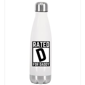 Rated D For Daddy Stainless Steel Insulated Water Bottle