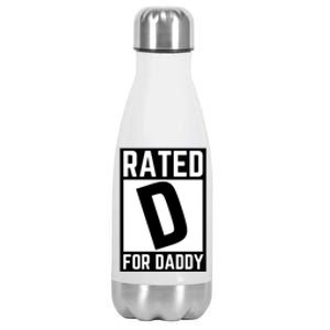 Rated D For Daddy Stainless Steel Insulated Water Bottle