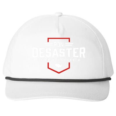 Ron DeSaster Failure To Launch Ron DeSantis For President 2024 Snapback Five-Panel Rope Hat