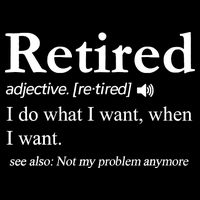 Retired Definition Funny Retirement Gag Gift Cooling Performance Long Sleeve Crew