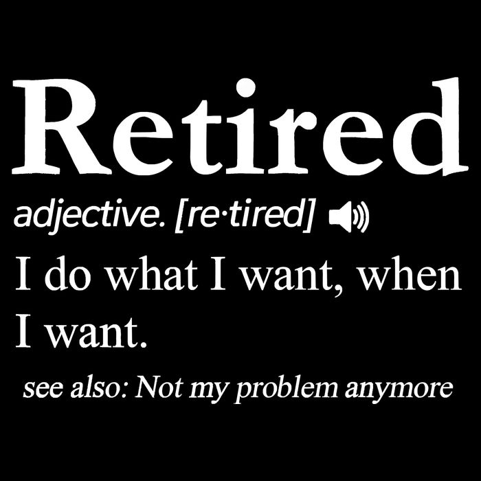 Retired Definition Funny Retirement Gag Gift Cooling Performance Long Sleeve Crew