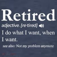 Retired Definition Funny Retirement Gag Gift Womens T-Shirt