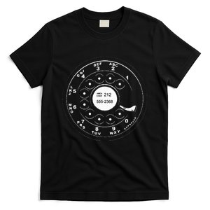 Rotary Dial Funny Telephone Old School 80s Love Phone T-Shirt