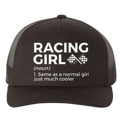 Racing Definition For Racers Race Car Parties Yupoong Adult 5-Panel Trucker Hat