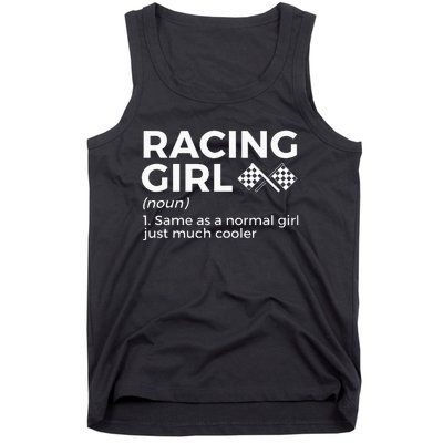 Racing Definition For Racers Race Car Parties Tank Top