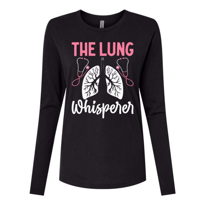 Rt Doctor Funny Respiratory Therapist The Lung Whisperer Womens Cotton Relaxed Long Sleeve T-Shirt