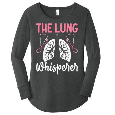 Rt Doctor Funny Respiratory Therapist The Lung Whisperer Women's Perfect Tri Tunic Long Sleeve Shirt