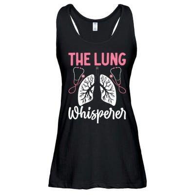 Rt Doctor Funny Respiratory Therapist The Lung Whisperer Ladies Essential Flowy Tank