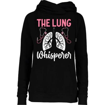 Rt Doctor Funny Respiratory Therapist The Lung Whisperer Womens Funnel Neck Pullover Hood