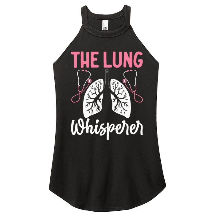 Rt Doctor Funny Respiratory Therapist The Lung Whisperer Women's Perfect Tri Rocker Tank