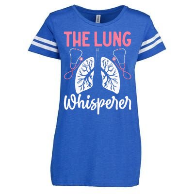 Rt Doctor Funny Respiratory Therapist The Lung Whisperer Enza Ladies Jersey Football T-Shirt