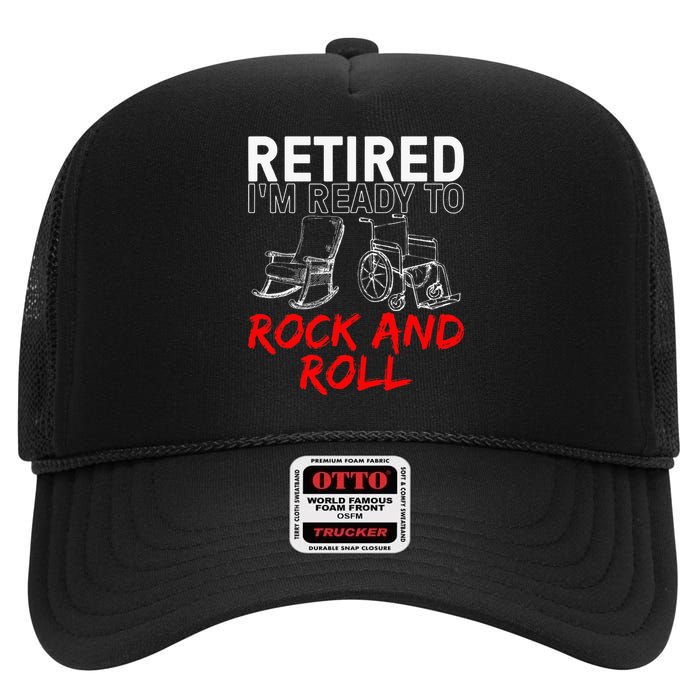 Retirement Design For Retired Women Retirement High Crown Mesh Back Trucker Hat