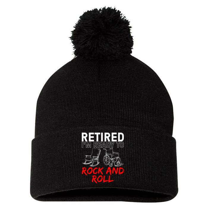 Retirement Design For Retired Women Retirement Pom Pom 12in Knit Beanie