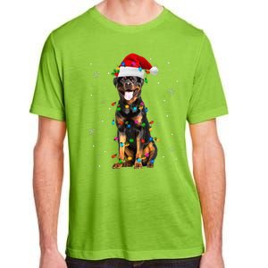 Rottweiler Dog Family Matching Santa Rottweiler Christmas Adult ChromaSoft Performance T-Shirt