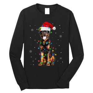 Rottweiler Dog Family Matching Santa Rottweiler Christmas Long Sleeve Shirt