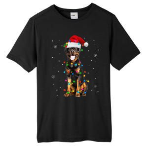 Rottweiler Dog Family Matching Santa Rottweiler Christmas Tall Fusion ChromaSoft Performance T-Shirt