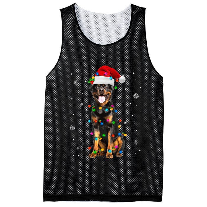 Rottweiler Dog Family Matching Santa Rottweiler Christmas Mesh Reversible Basketball Jersey Tank