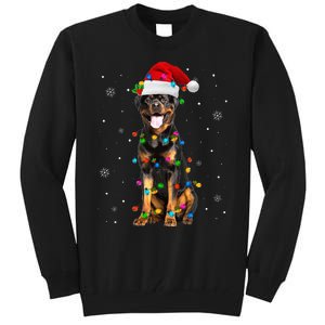 Rottweiler Dog Family Matching Santa Rottweiler Christmas Tall Sweatshirt