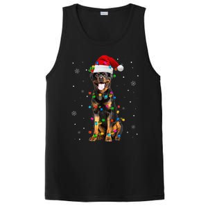 Rottweiler Dog Family Matching Santa Rottweiler Christmas PosiCharge Competitor Tank