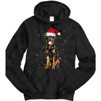 Rottweiler Dog Family Matching Santa Rottweiler Christmas Tie Dye Hoodie