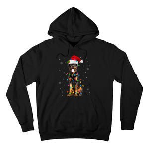 Rottweiler Dog Family Matching Santa Rottweiler Christmas Tall Hoodie