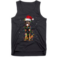 Rottweiler Dog Family Matching Santa Rottweiler Christmas Tank Top