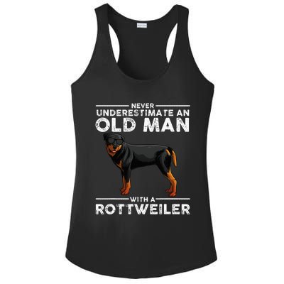 Rottweiler Designs For Dad Grandpa Rottie Lovers Ladies PosiCharge Competitor Racerback Tank