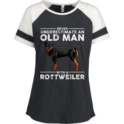 Rottweiler Designs For Dad Grandpa Rottie Lovers Enza Ladies Jersey Colorblock Tee