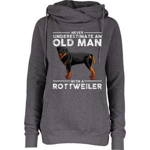 Rottweiler Designs For Dad Grandpa Rottie Lovers Womens Funnel Neck Pullover Hood