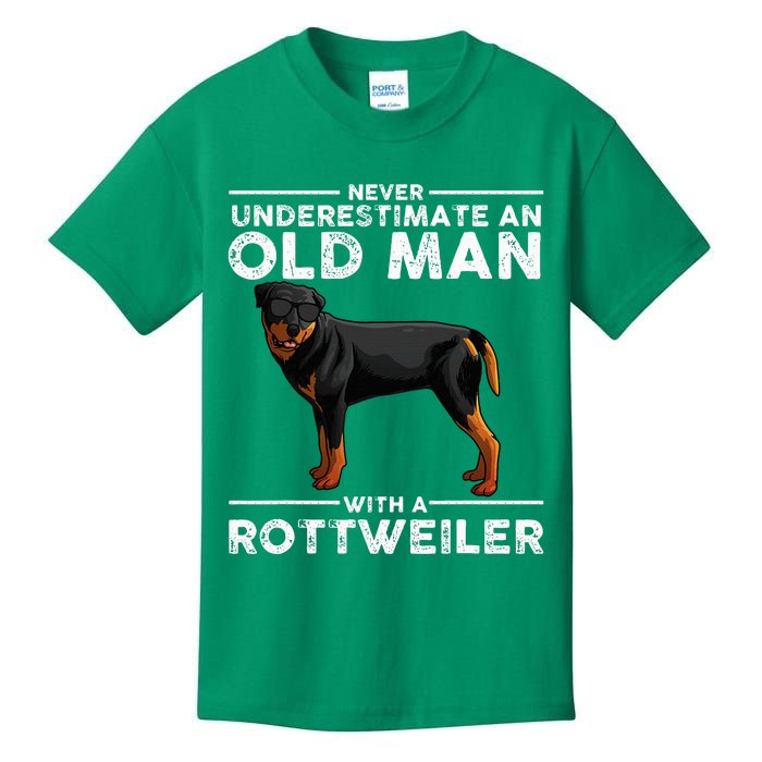 Rottweiler Designs For Dad Grandpa Rottie Lovers Kids T-Shirt