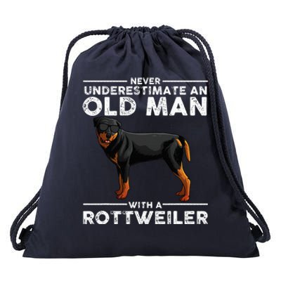 Rottweiler Designs For Dad Grandpa Rottie Lovers Drawstring Bag